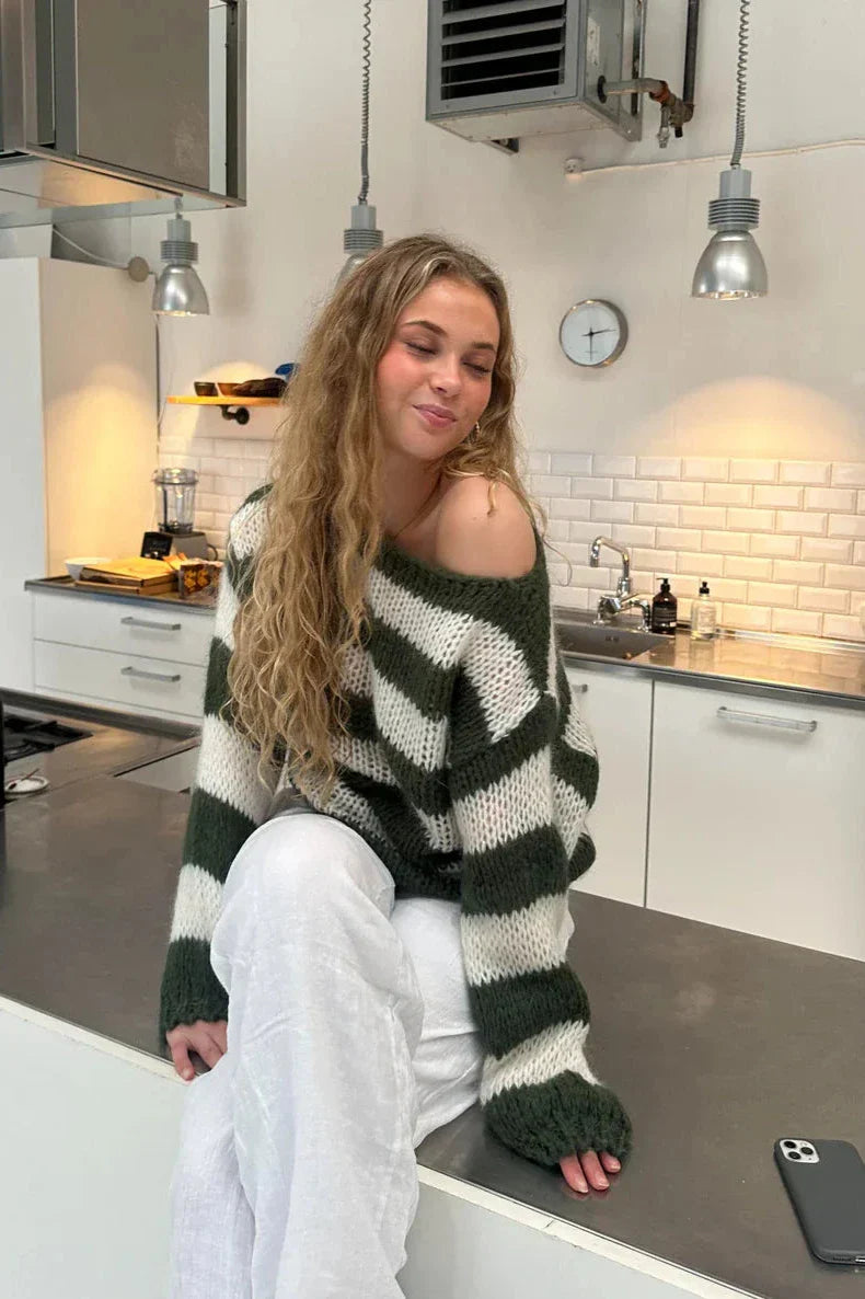Livia | Cute Striped Sweater