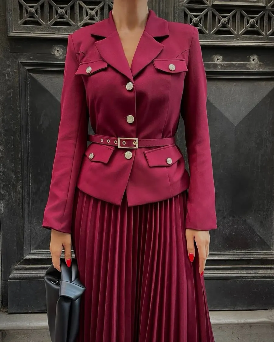 Livia | Pleated Suit