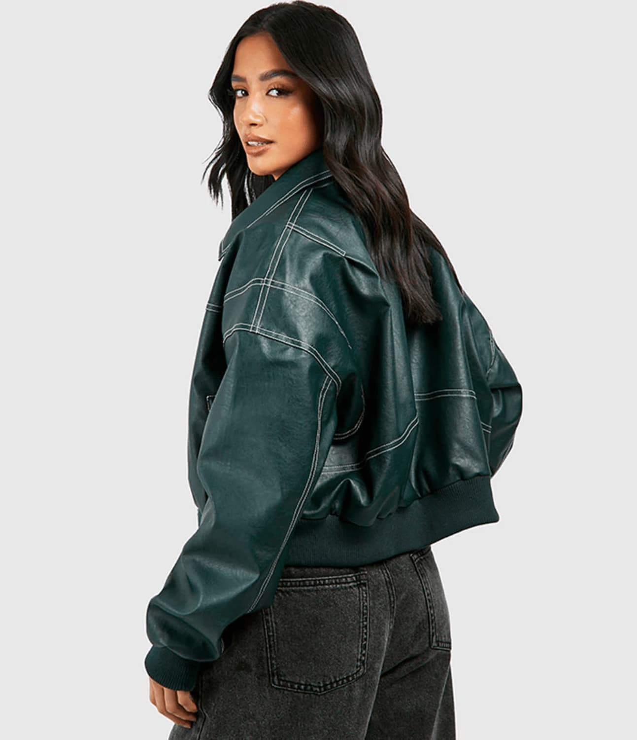 Livia | Oversized Leather Jacket