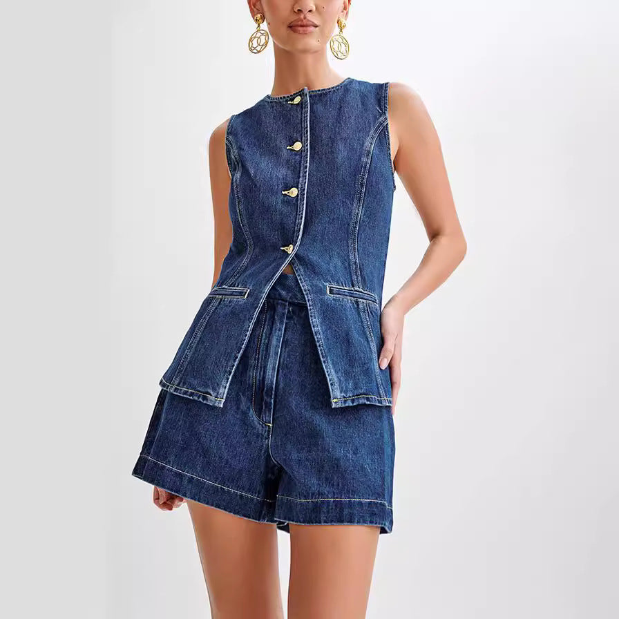 Livia | Classy Denim Set